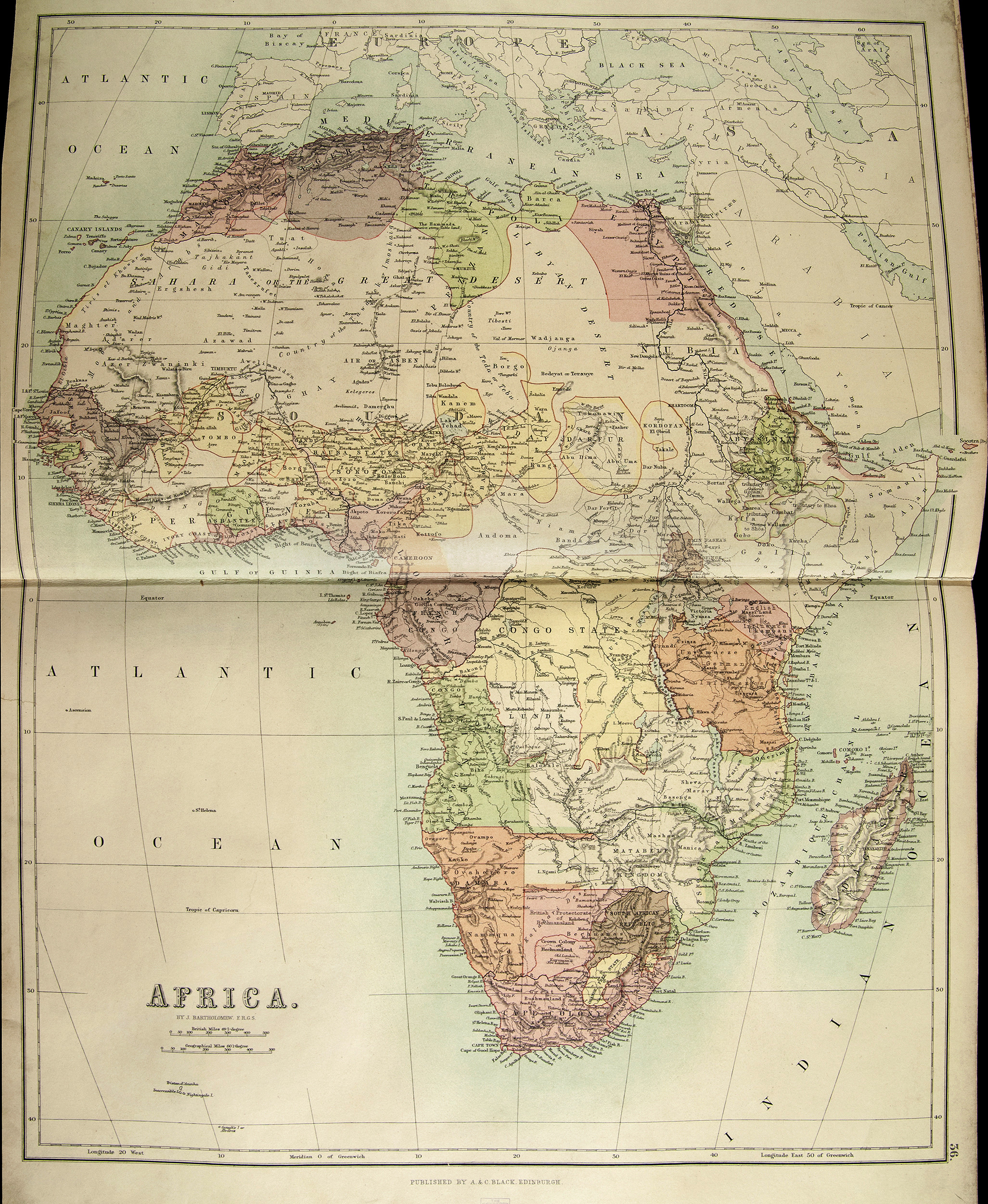 The 1885 European Geopolitical Division Of Africa Mapping Place Exhibit